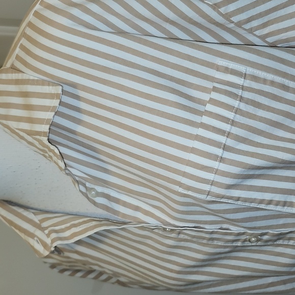 Pistola Sloane Oversized Striped Cotton Button Shirt - Picture 2 of 7